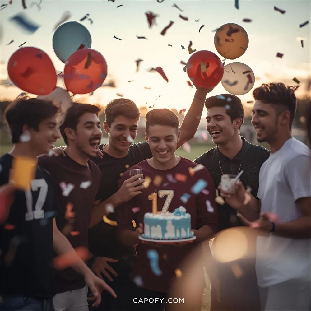 Best Friends & Squad 17th Birthday Captions for Instagram