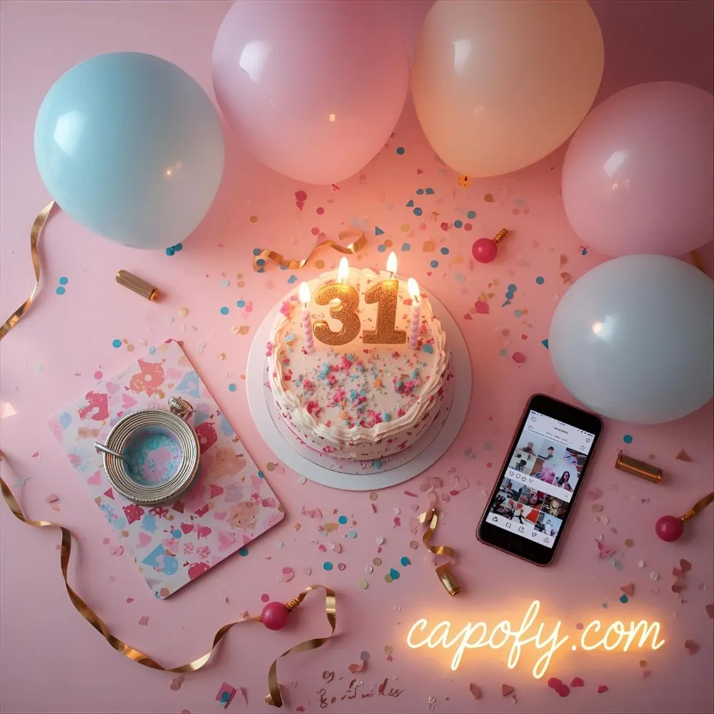 Cute instagram captions for 31st birthday