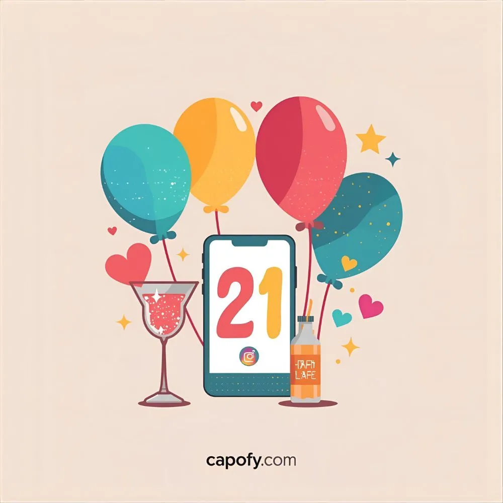 Cute Instagram Captions for Turning 21