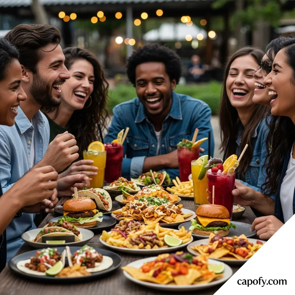 Foodie Fun Time With Friends Captions for Instagram