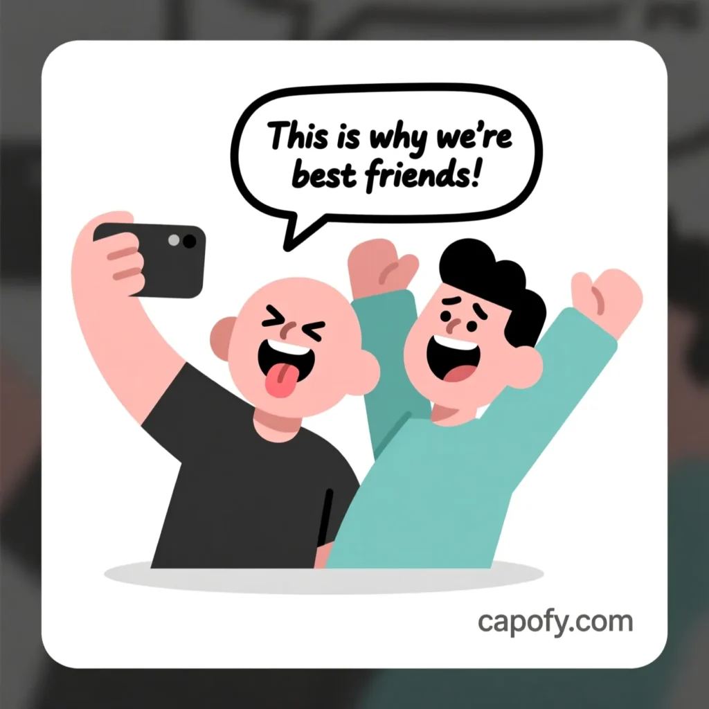 Funny amazing Captions for Instagram for Friends 