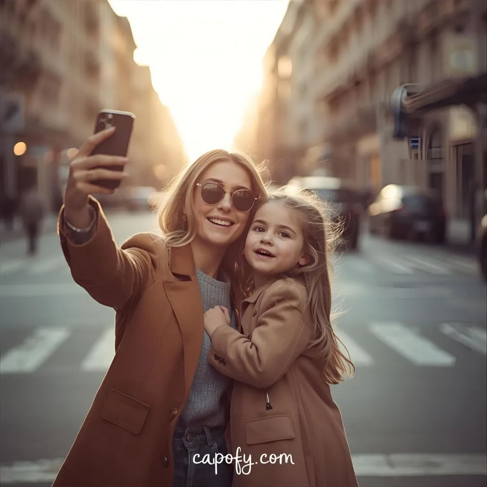Selfie Mom Daughter Captions for Instagram