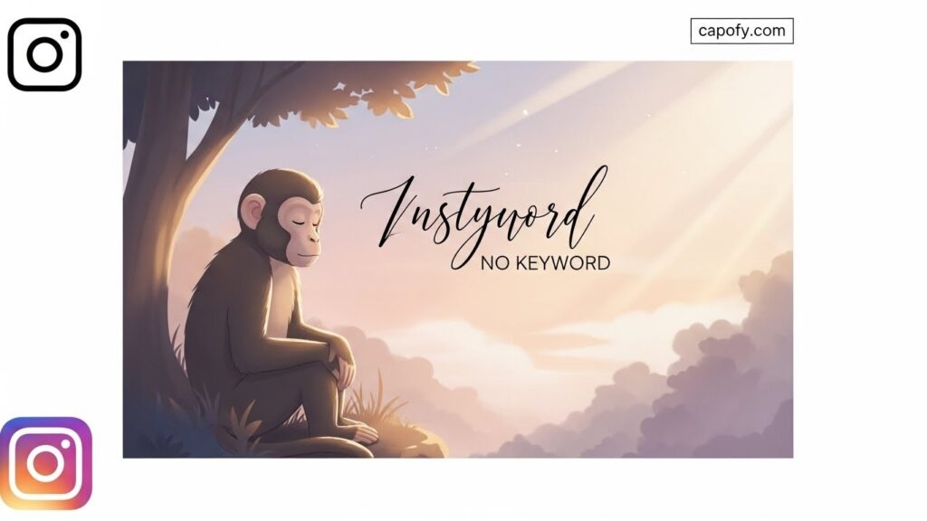 Aesthetic Monkey Captions for Instagram