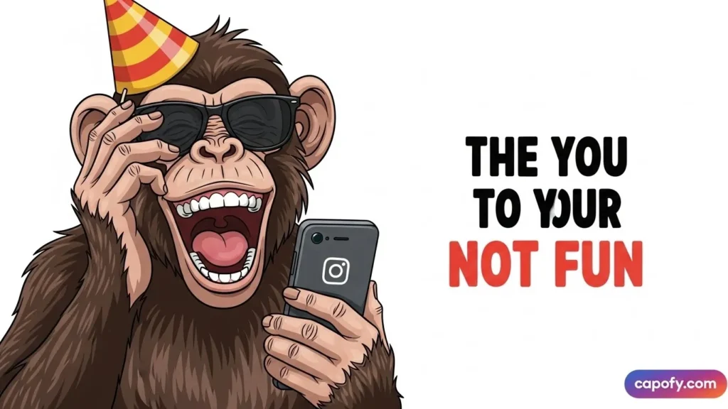 Funny Monkey Captions for Instagram 