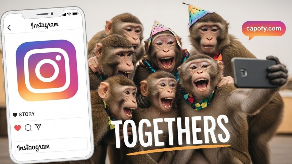 Monkey Captions for Friends & Groups