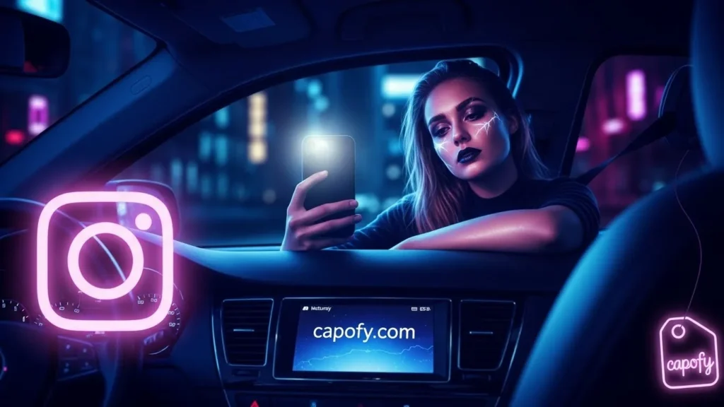 Night Car Selfies Baddie Captions 