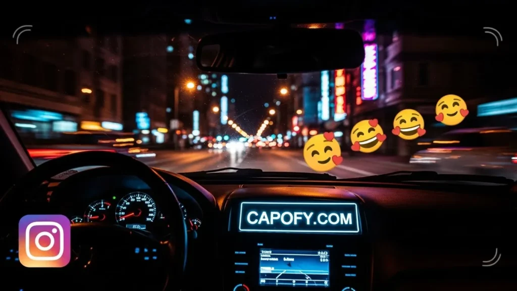 Night Drive Funny Captions for Instagram