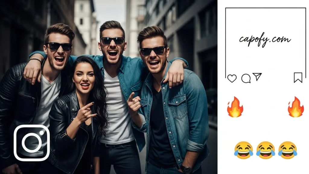 Savage Funny Captions for Instagram With Friends