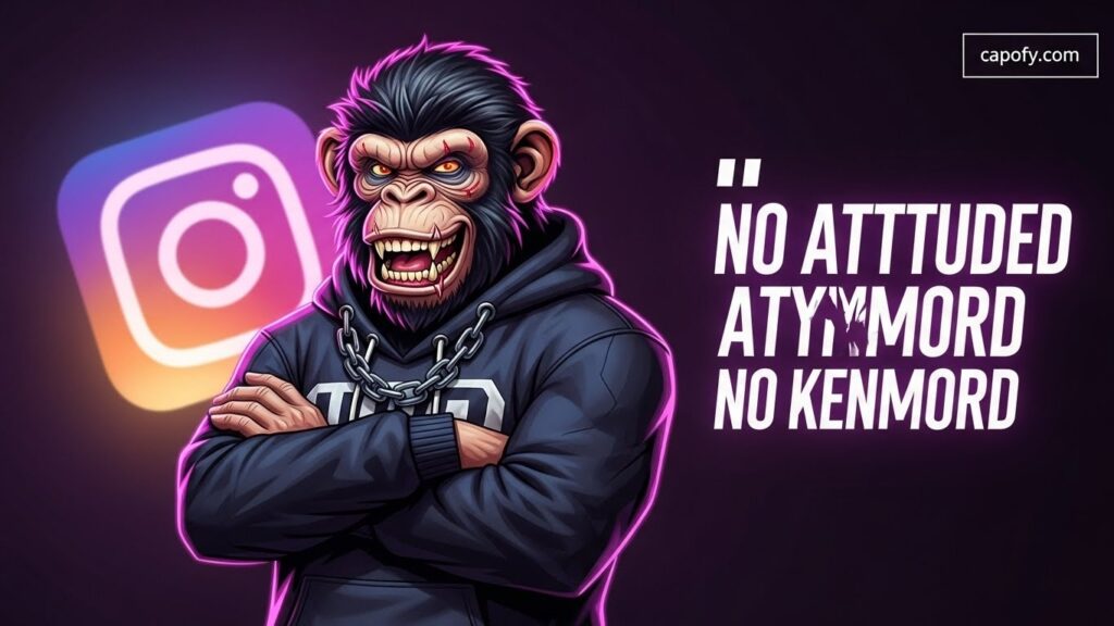 Savage Monkey Captions for Instagram
