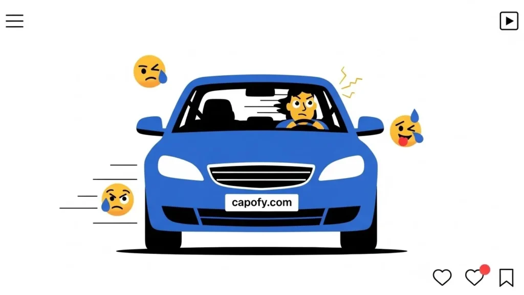 Short Funny Driving Captions for Instagram