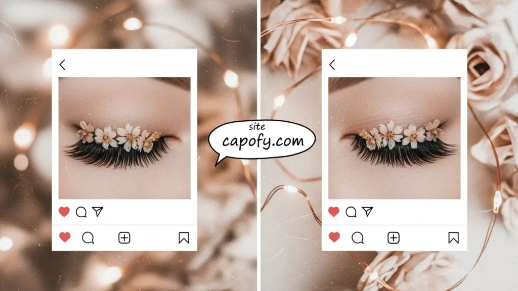 Aesthetic Eyelash Captions