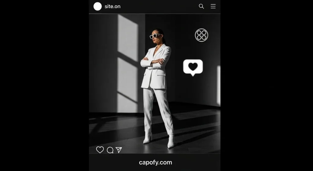 Attitude Instagram Captions for White Outfit