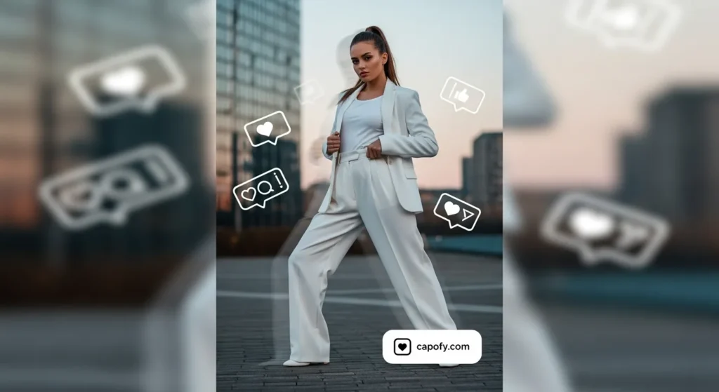 Bonus: Trending White Outfit Captions