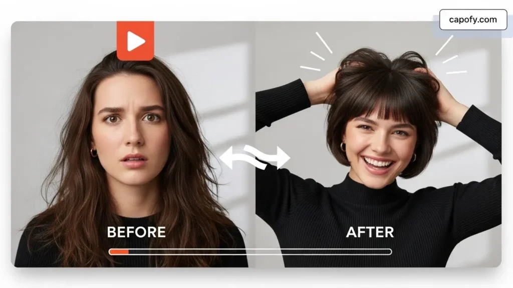Haircut Transformation Captions