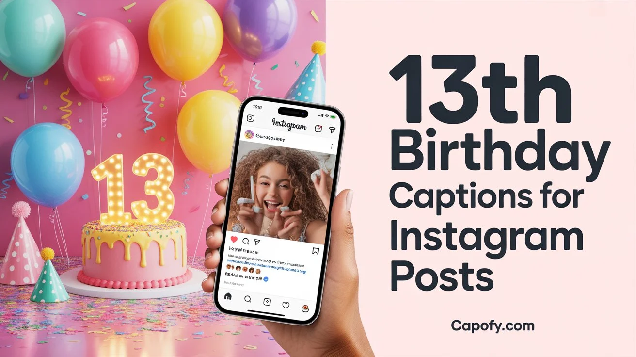 13th Birthday Captions for Instagram Posts