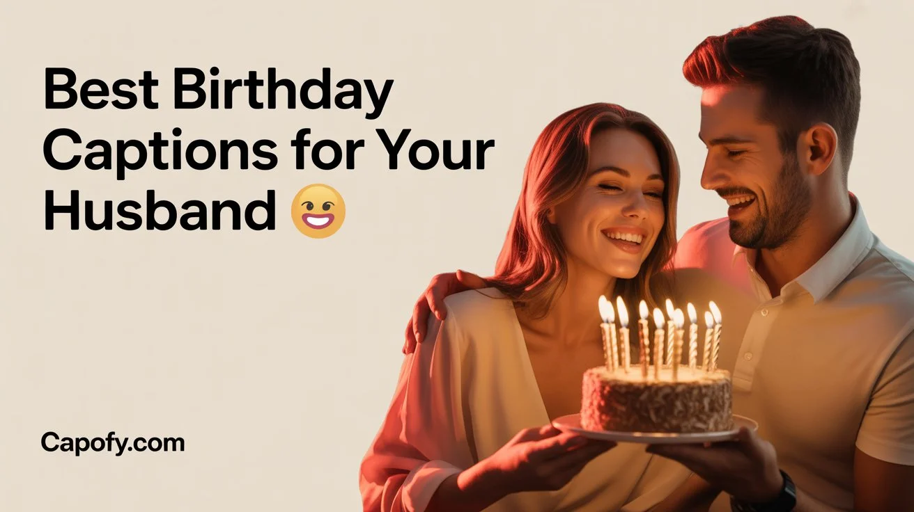 Happy Birthday Instagram Captions for Husband