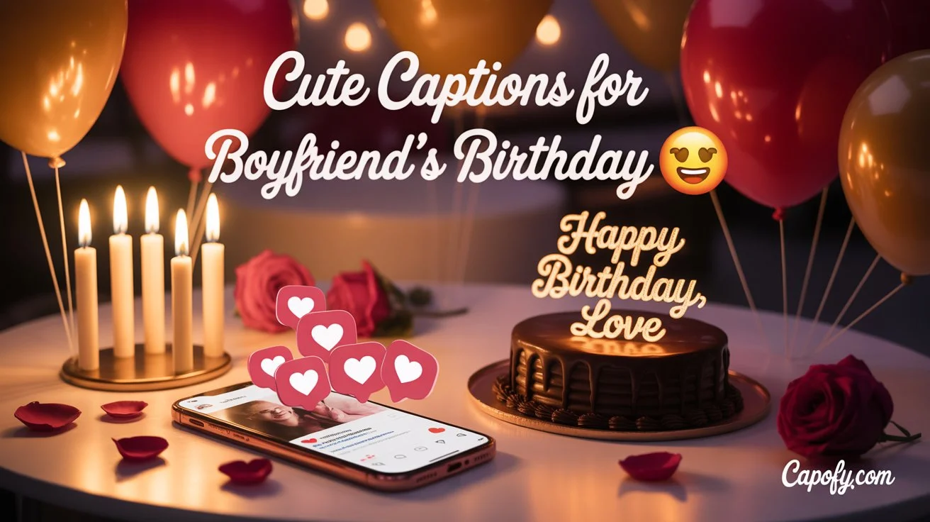 Instagram Captions for Boyfriend’s Birthday