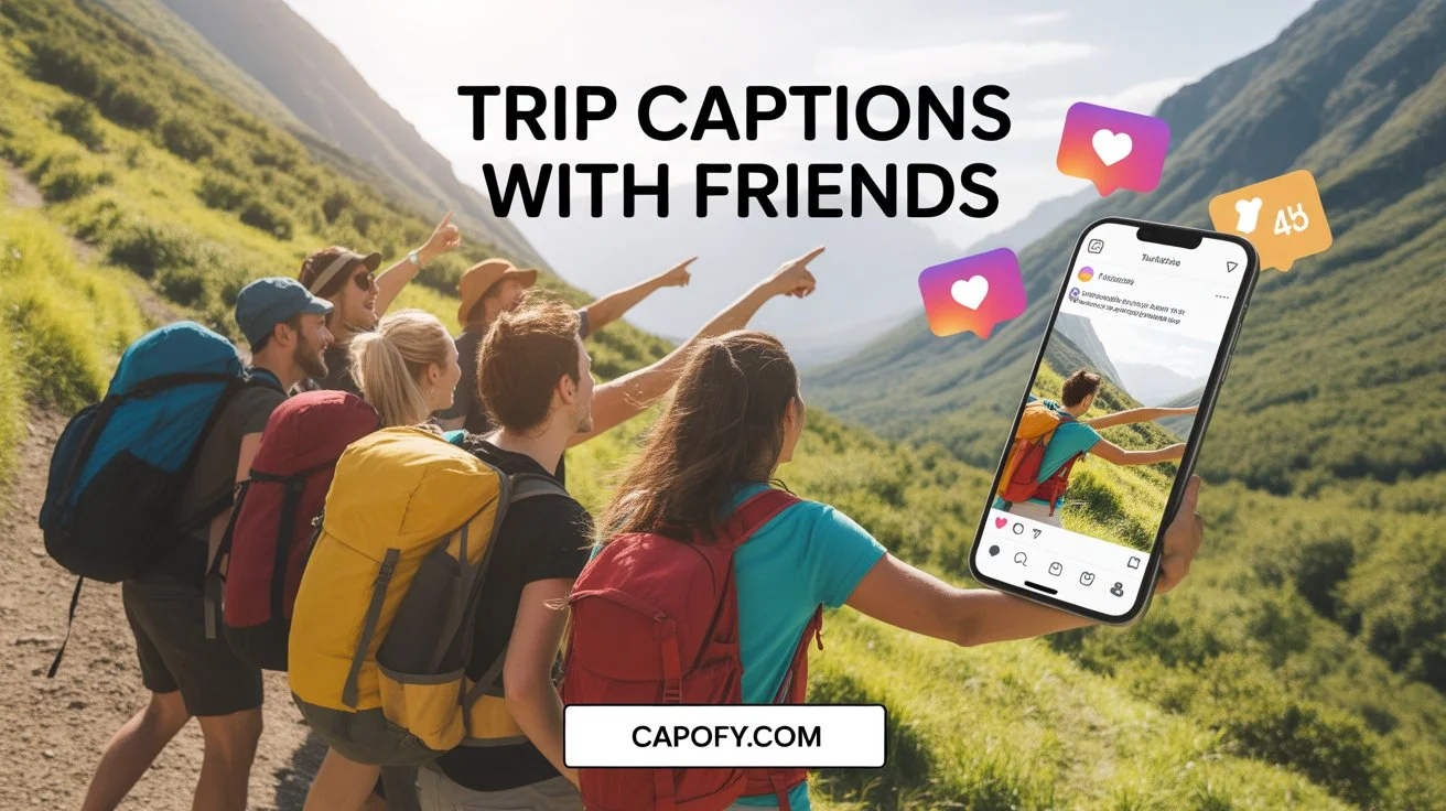 Trip Captions for Instagram with Friends