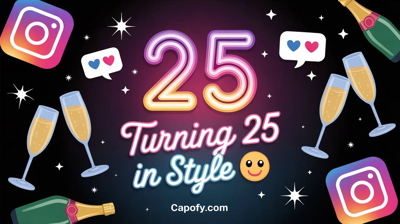 Unique 25th Birthday Captions for Instagram