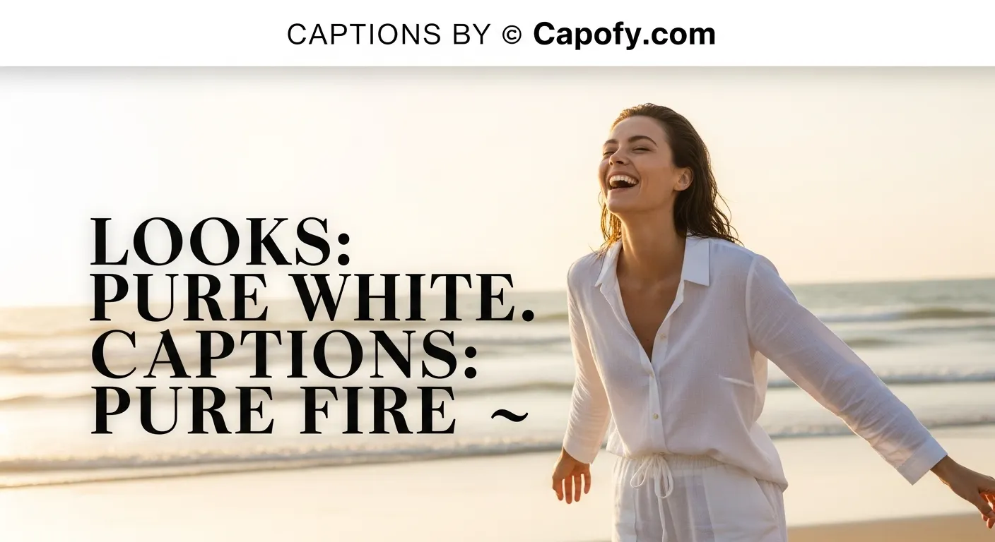Instagram Captions for White Outfit